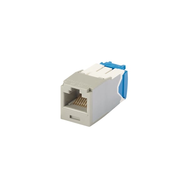 Panduit 1-PORT MOD JACK IDC 8W8P UTP, T568A/B TX6A CAT6A IP10, INTL GRAY ROHS CJ6X88TGIG - main